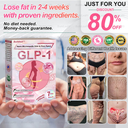 FDA Store | 𝐵uil𝗱𝐿ea𝐟® 𝐆𝐋𝐏-𝟏 Support 𝑁ano 𝑀icroneedle 𝑃atch with Collagen & Matrixyl 3000 丨Obesity,Cardiovascular Diseas, Diabetes, Sleep Apnea, Joint Problems and More